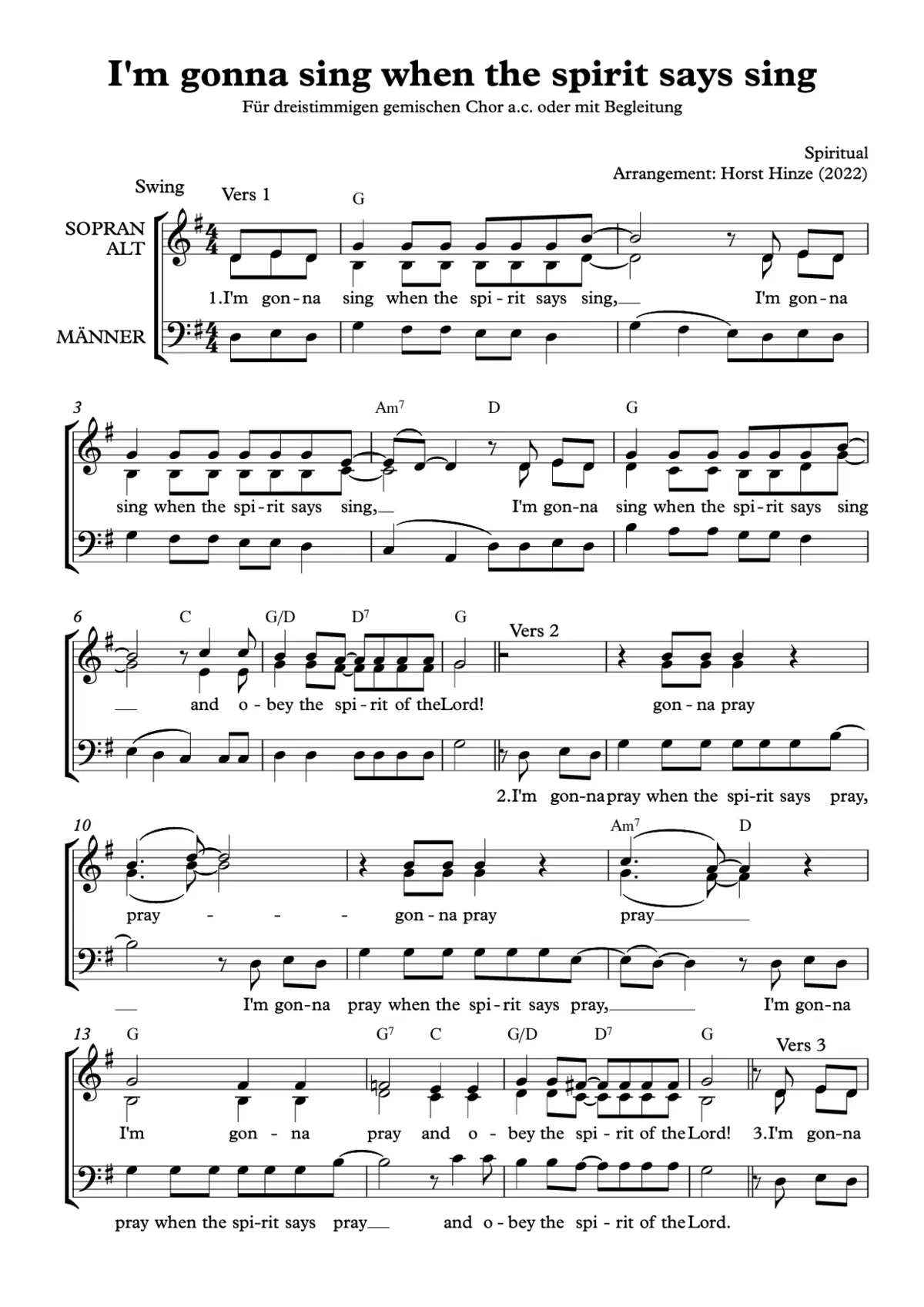 I'm gonna sing - Page 1
