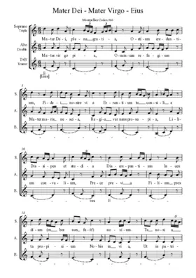 Mater Dei - Mater virgo - Eius