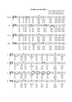 Gelobet sei der Herr, BWV 45.7