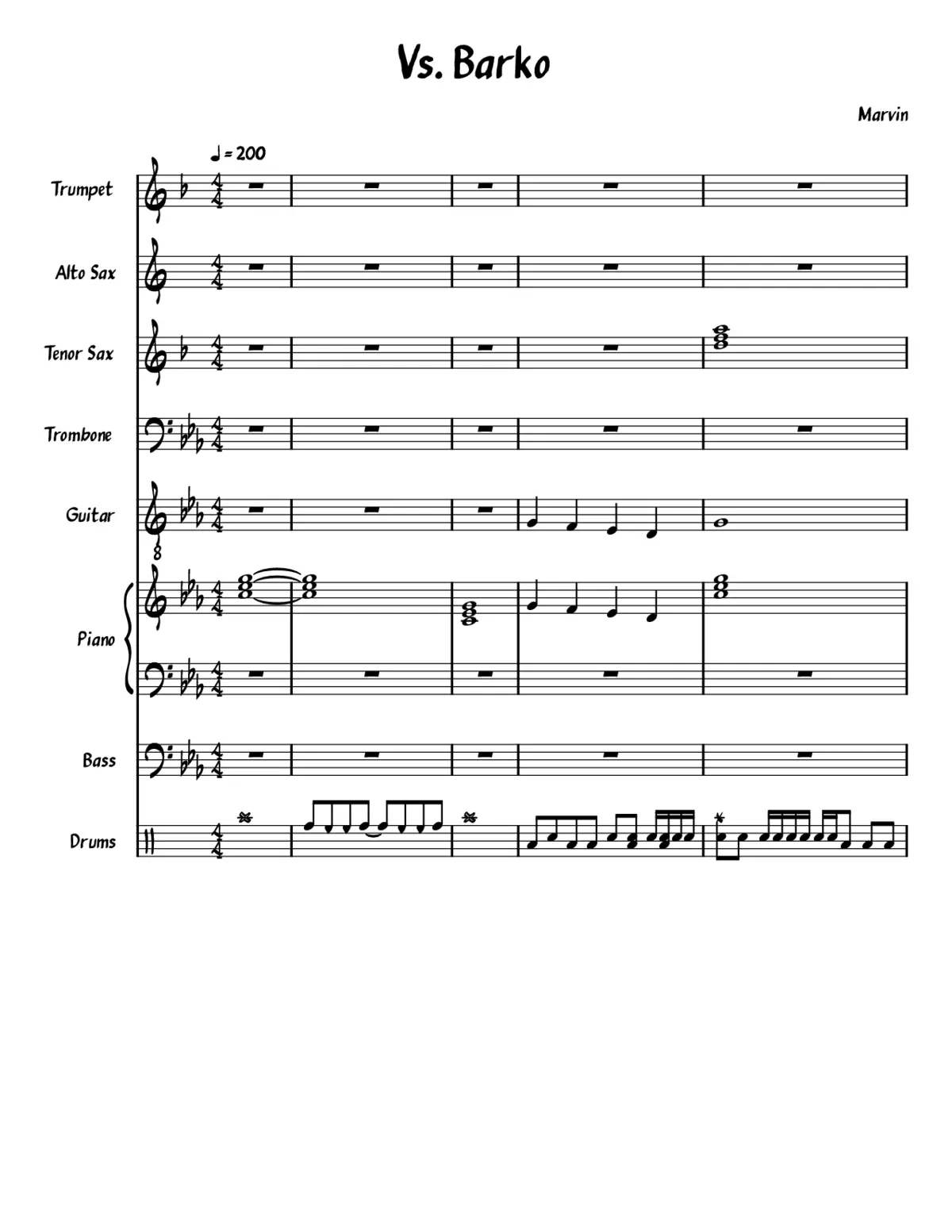 O Sing unto the Lord a New Song Chandos Anthem N4/4 Allegro - Page 1