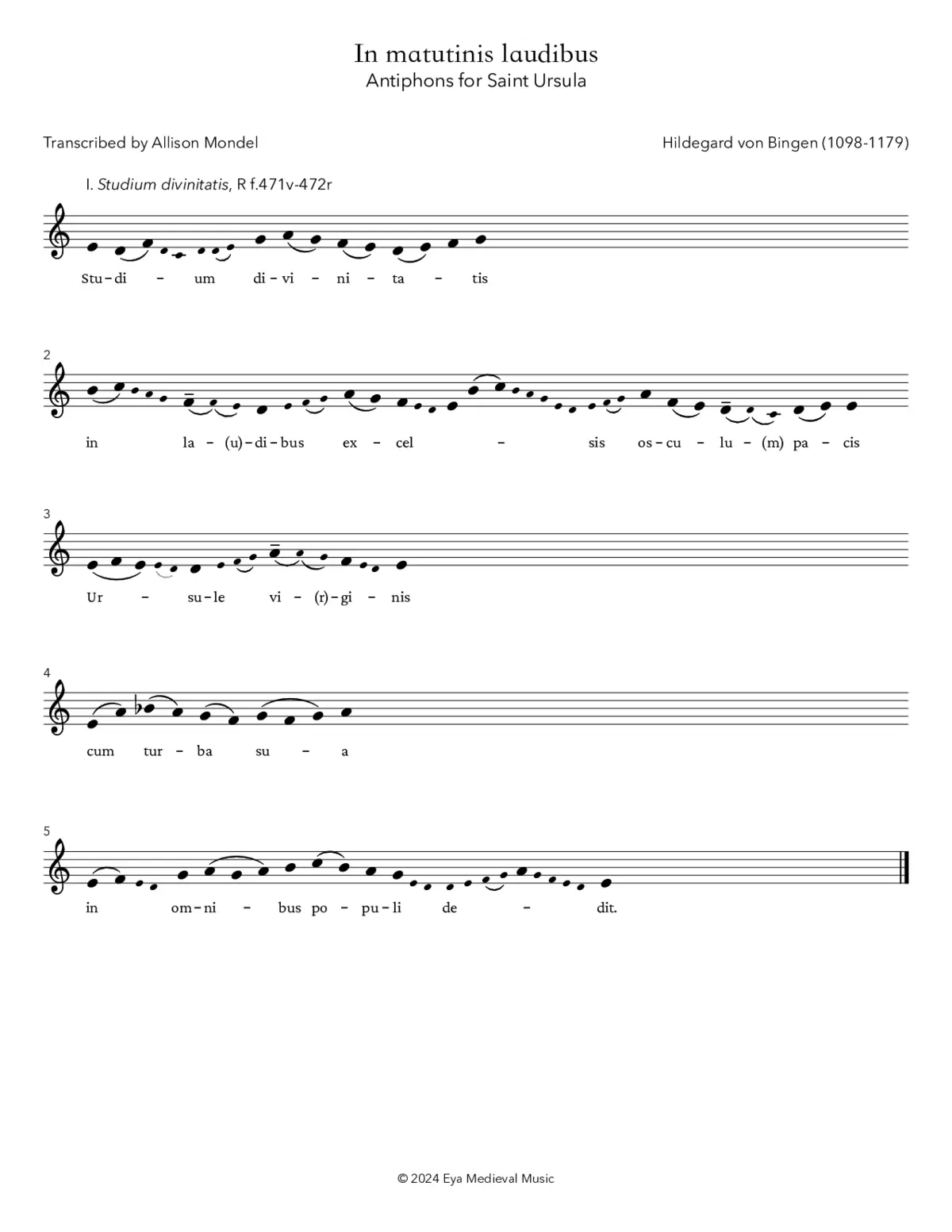 In matutinis laudibus - Page 1
