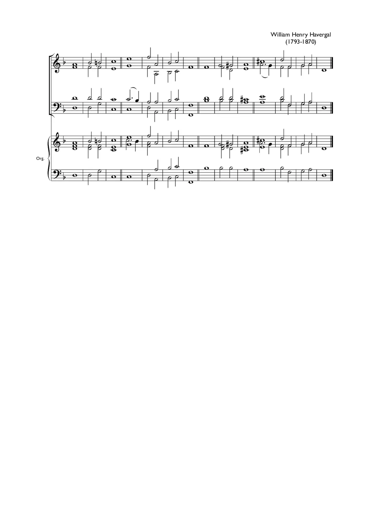 Double chant in D minor I - Page 1