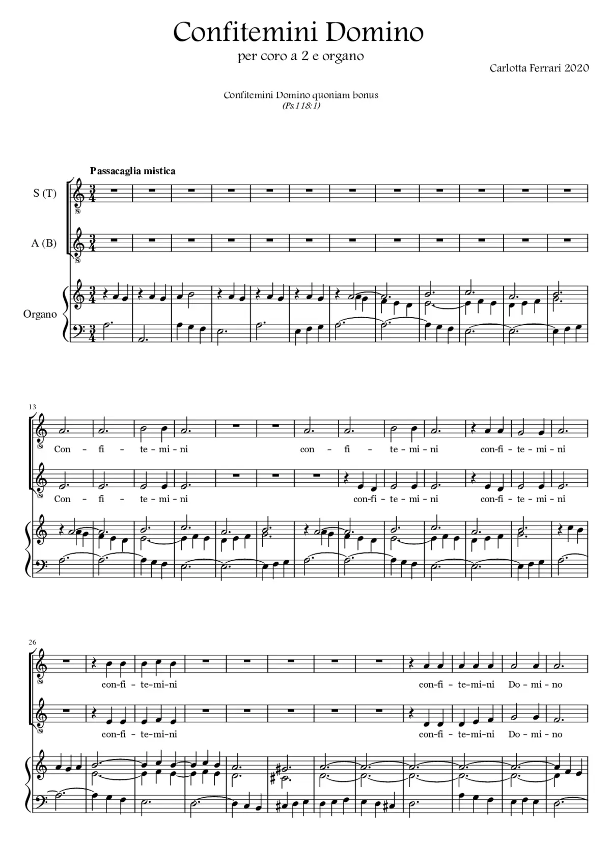 Confitemini Domino - Page 1