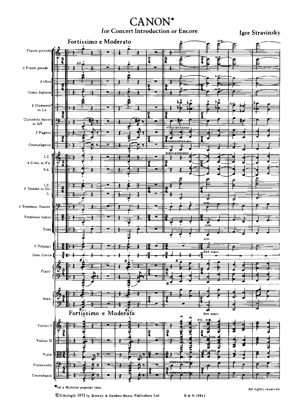 Canon on a Popular Russian Tune - Page 1