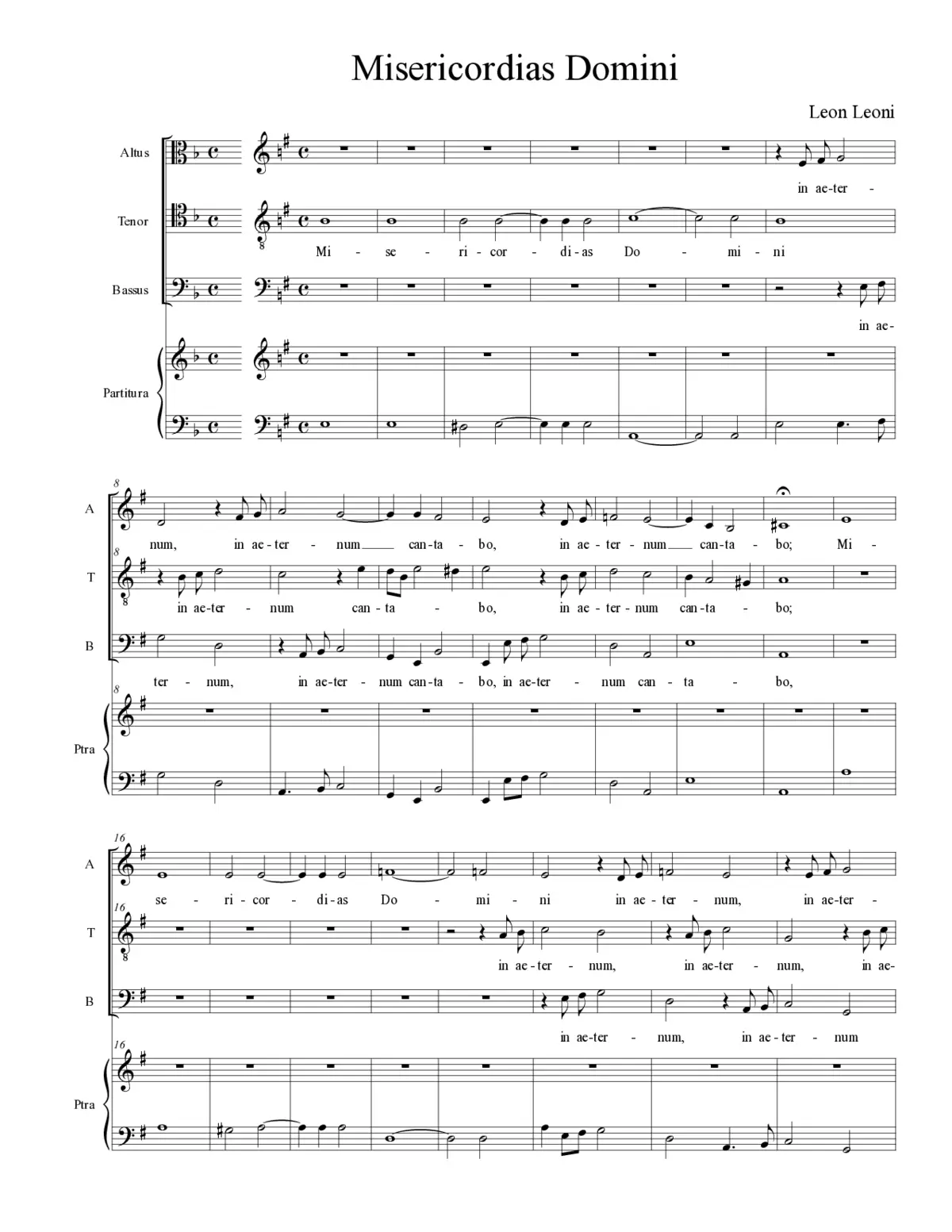 Misericordias Domini - Page 1
