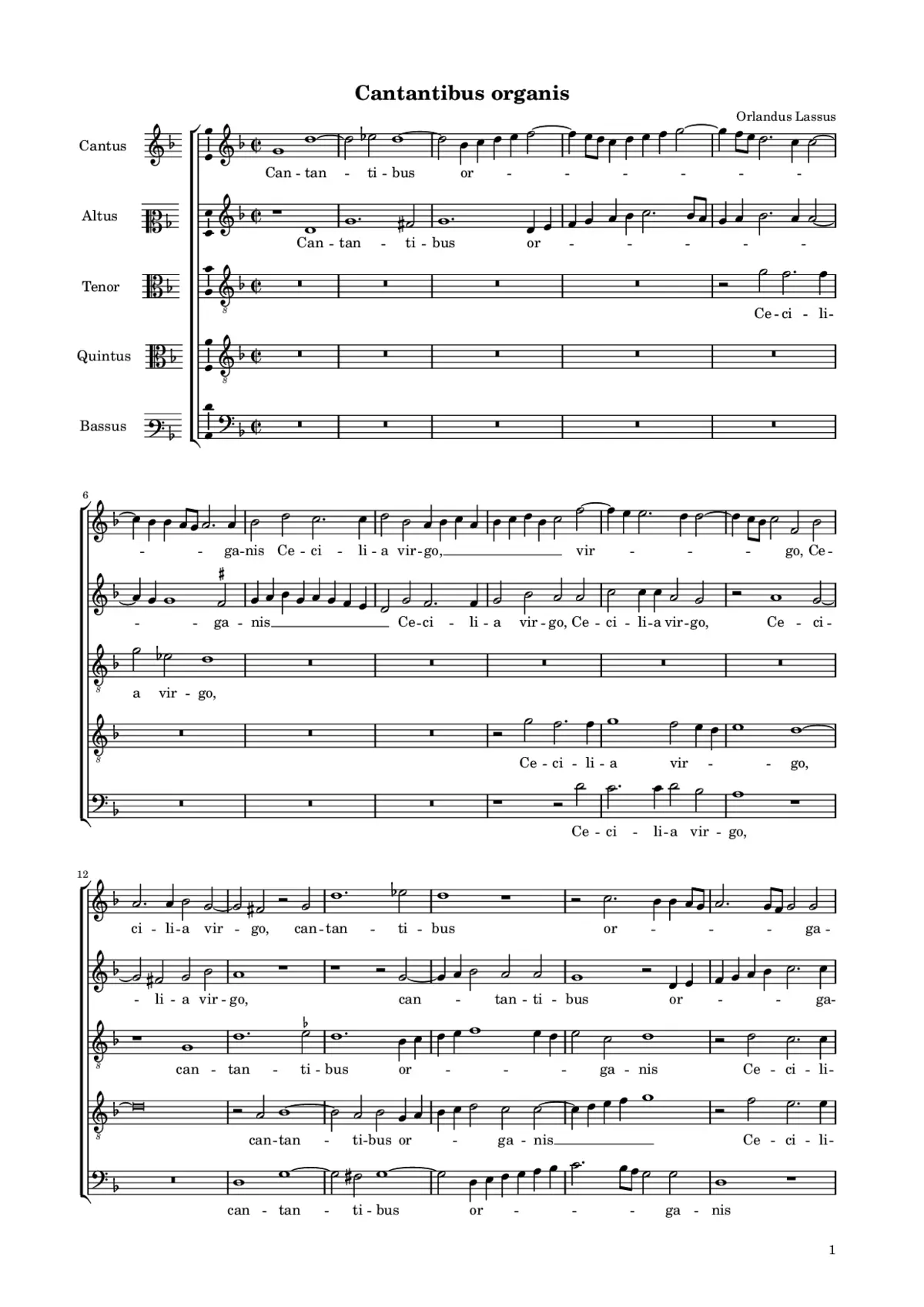 Cantantibus organis - Page 1