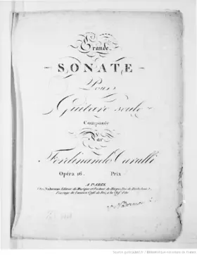 Grande Sonate pour Guitare seule