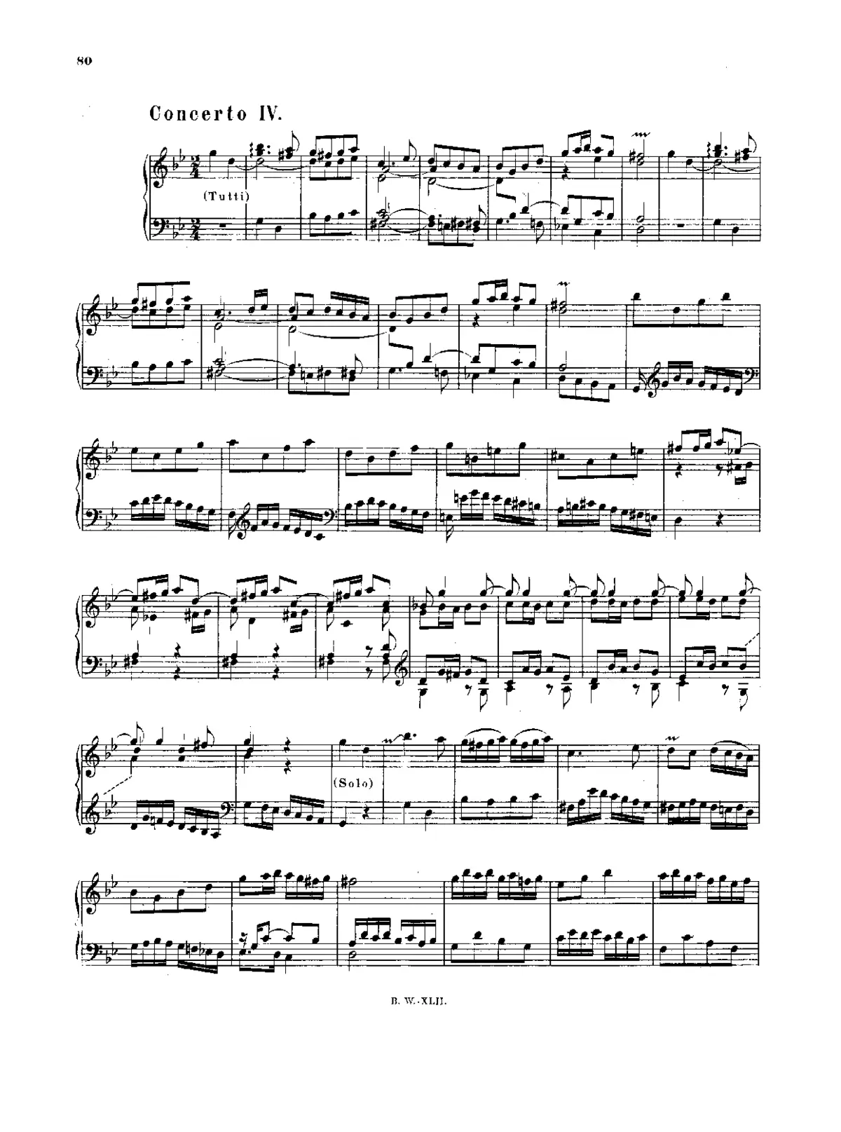 Keyboard Concerto in G minor - Page 1