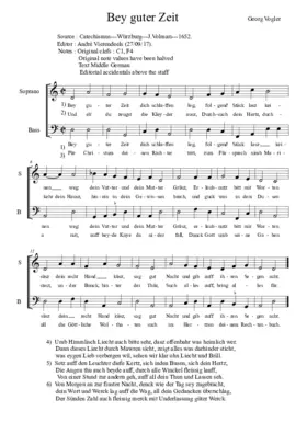 Bey guter Zeit