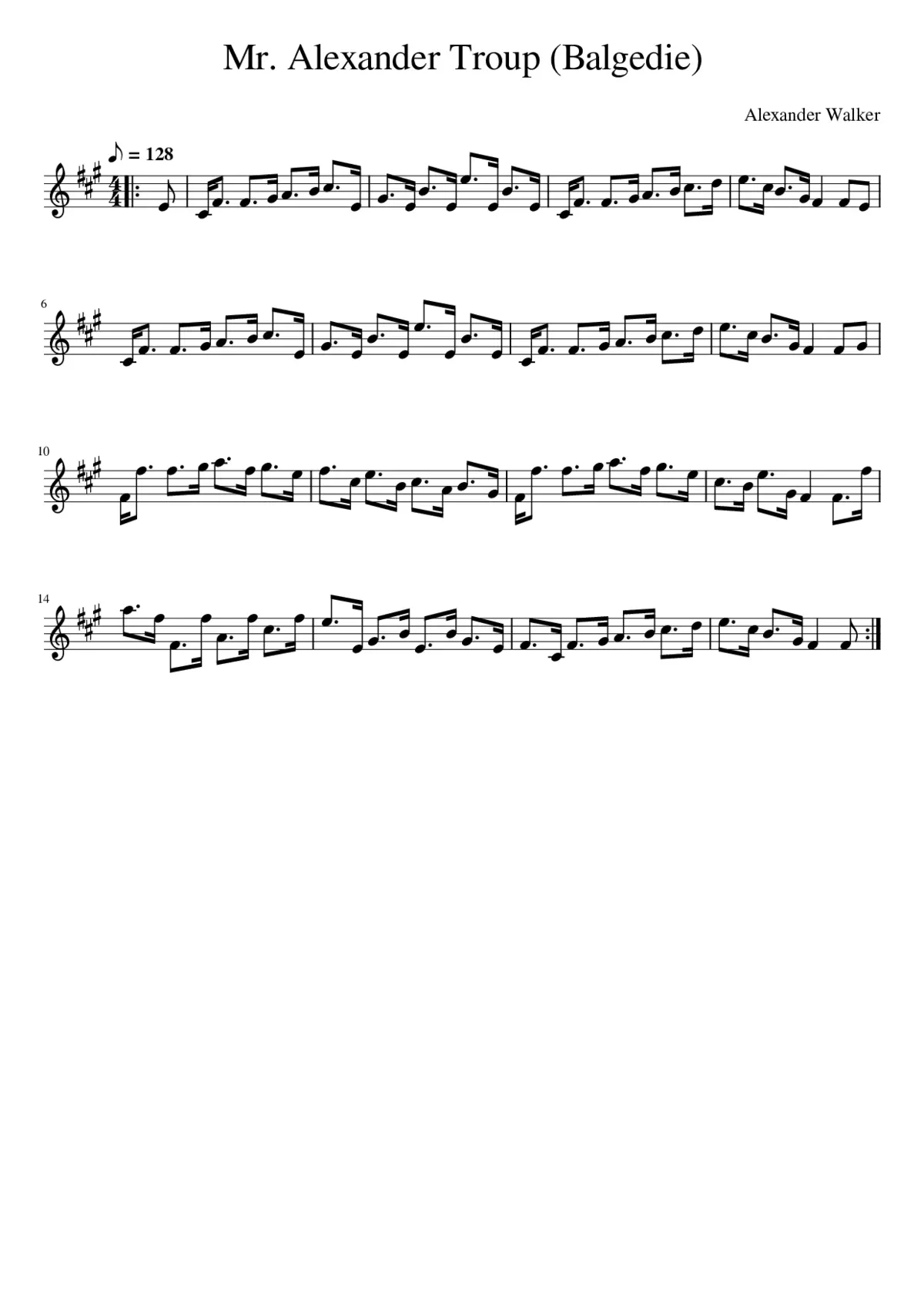 Mr. Alexander Troup (Balgedie) - Page 1