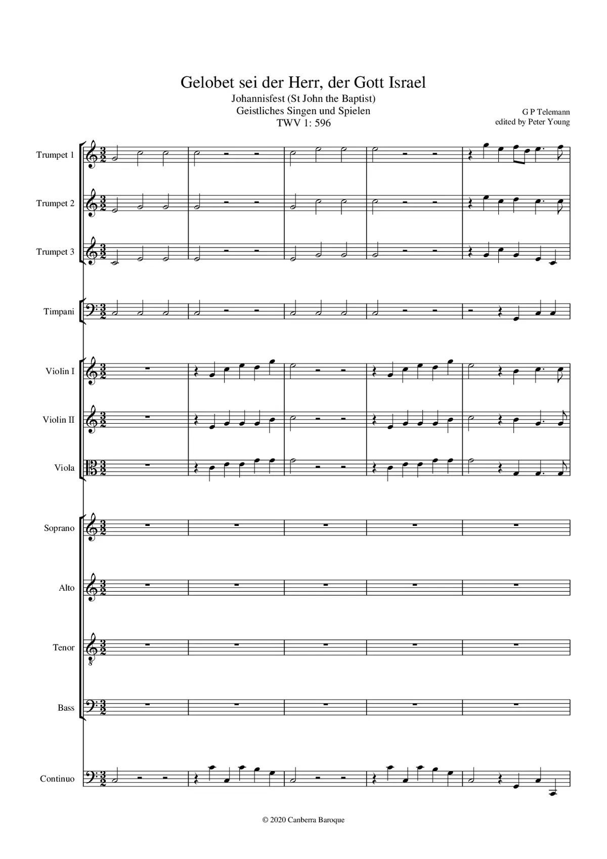 Gelobet sei der Herr - Page 1