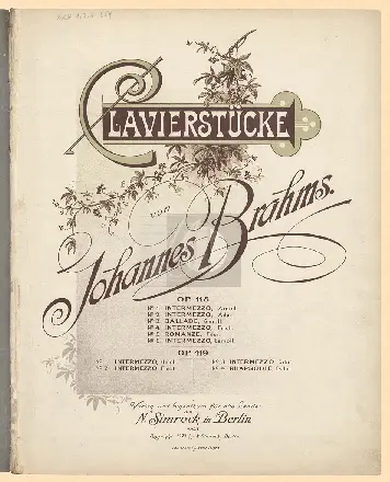 6 Klavierstücke - Page 1