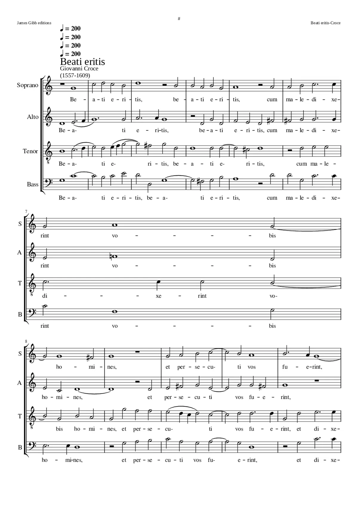 Beati eritis - Page 1