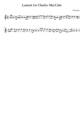 Lament For Charles MacCabe