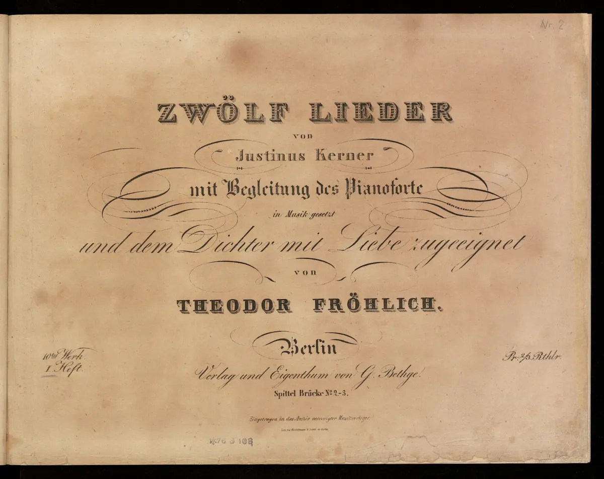 12 Lieder - Page 1