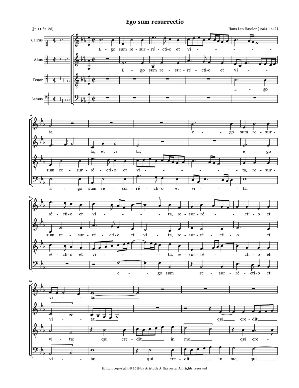 Ego sum resurrectio - Page 1