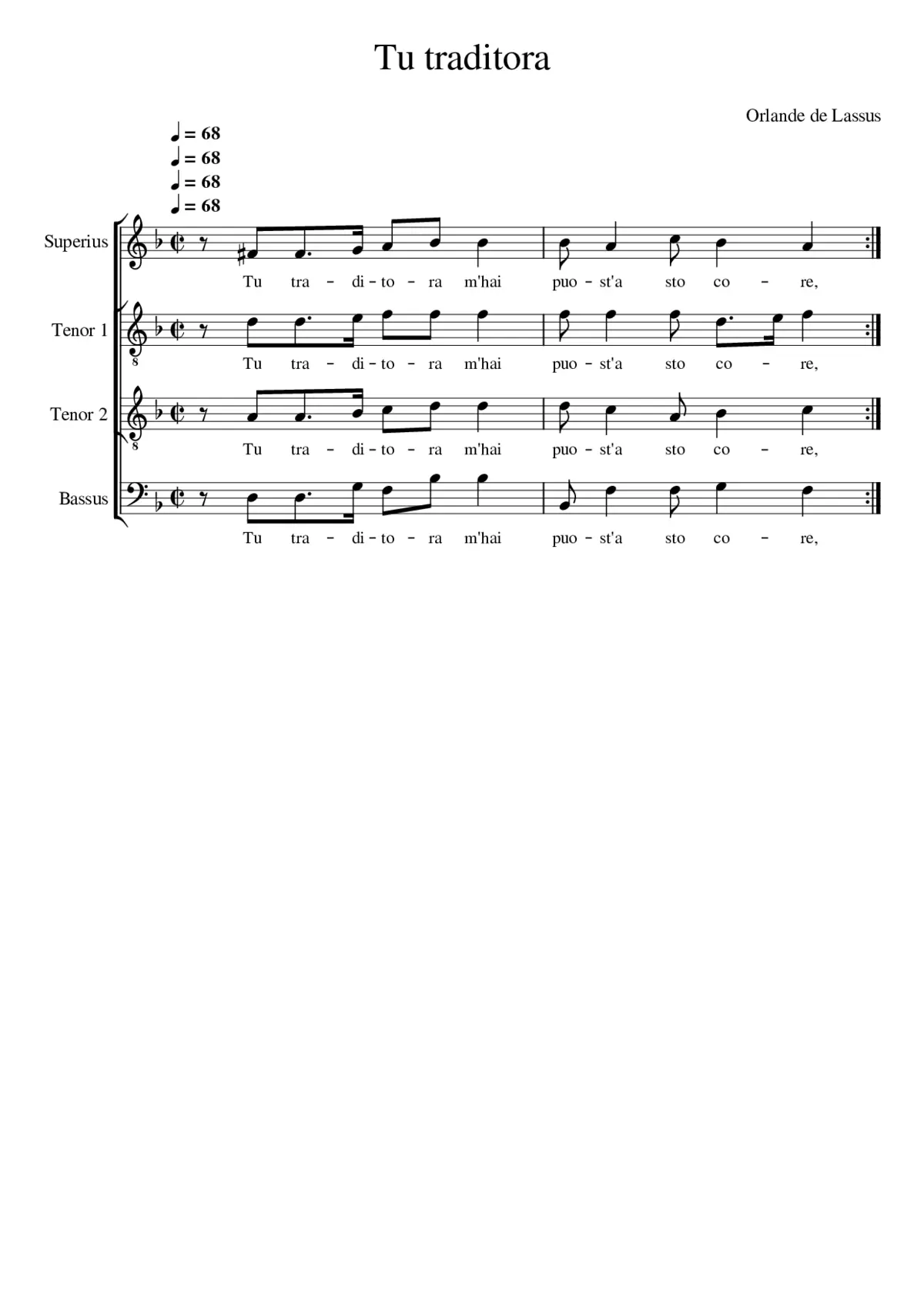 Tu traditora - Page 1