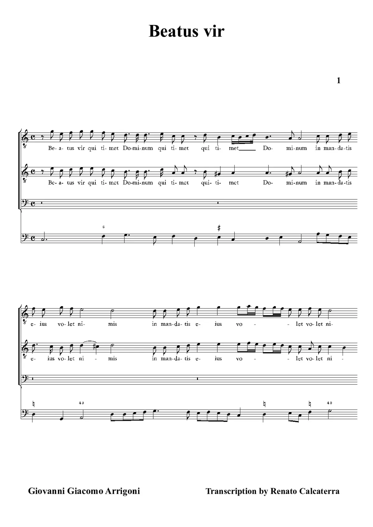 Beatus vir - Page 1