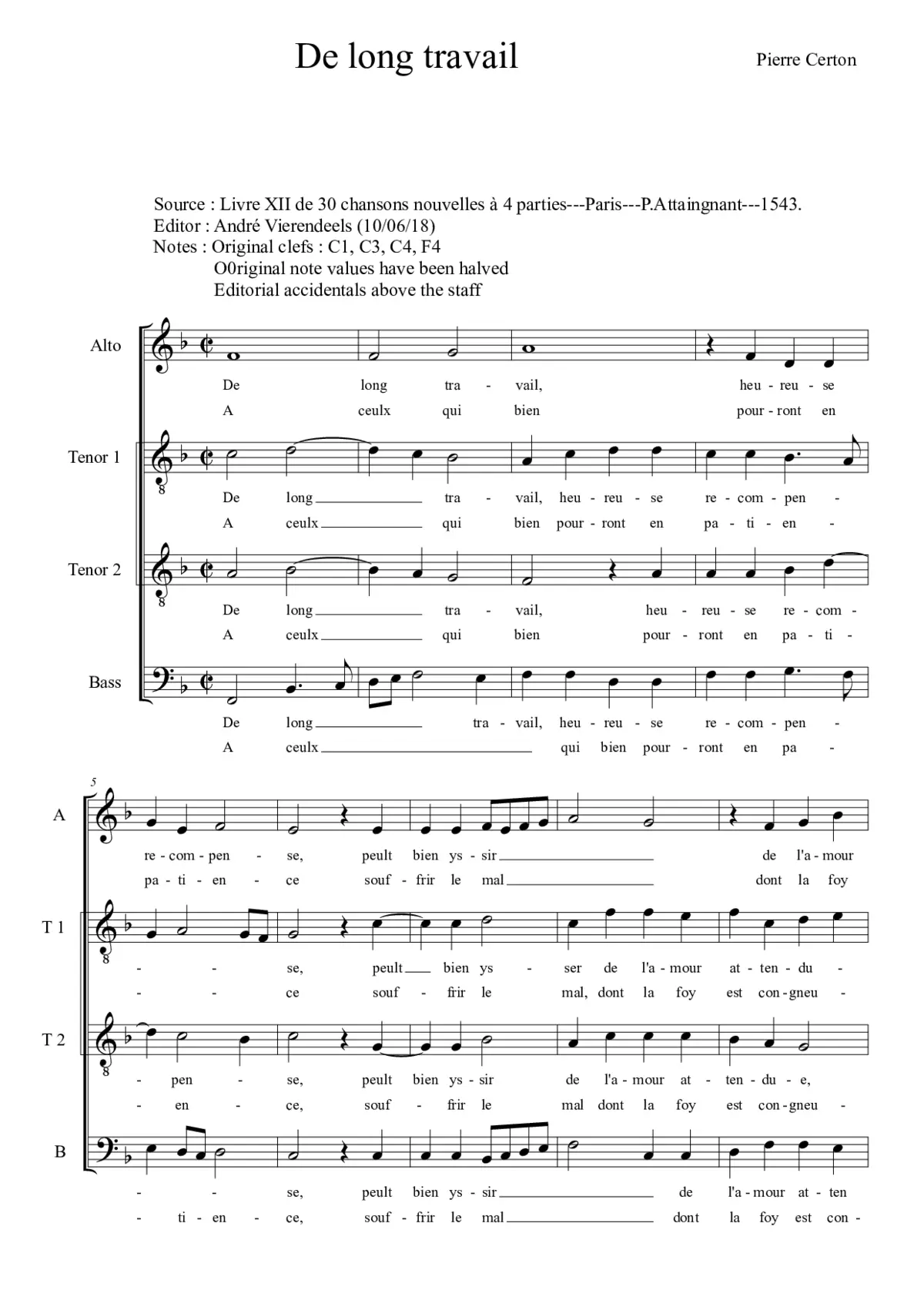 De long travail - Page 1