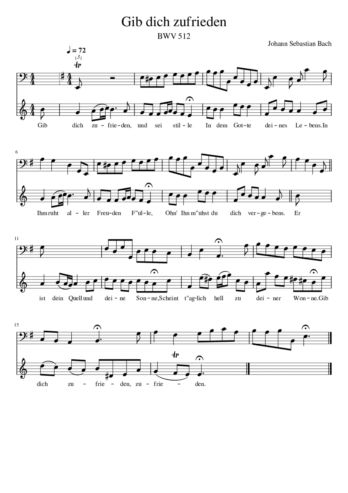 Gib dich zufrieden - Page 1