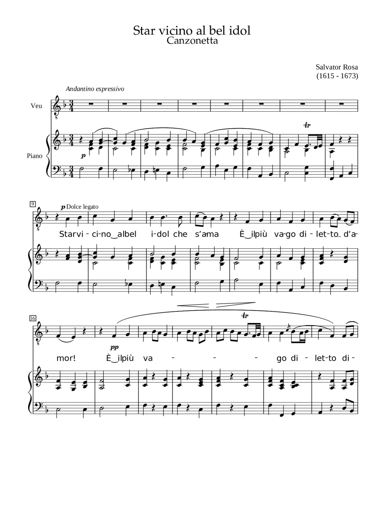 Vado ben spesso cangiando loco - Page 1