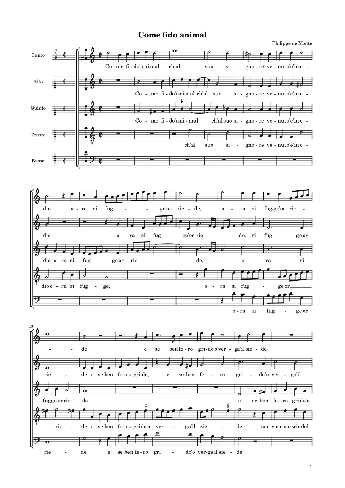 Come fido animal - Page 1