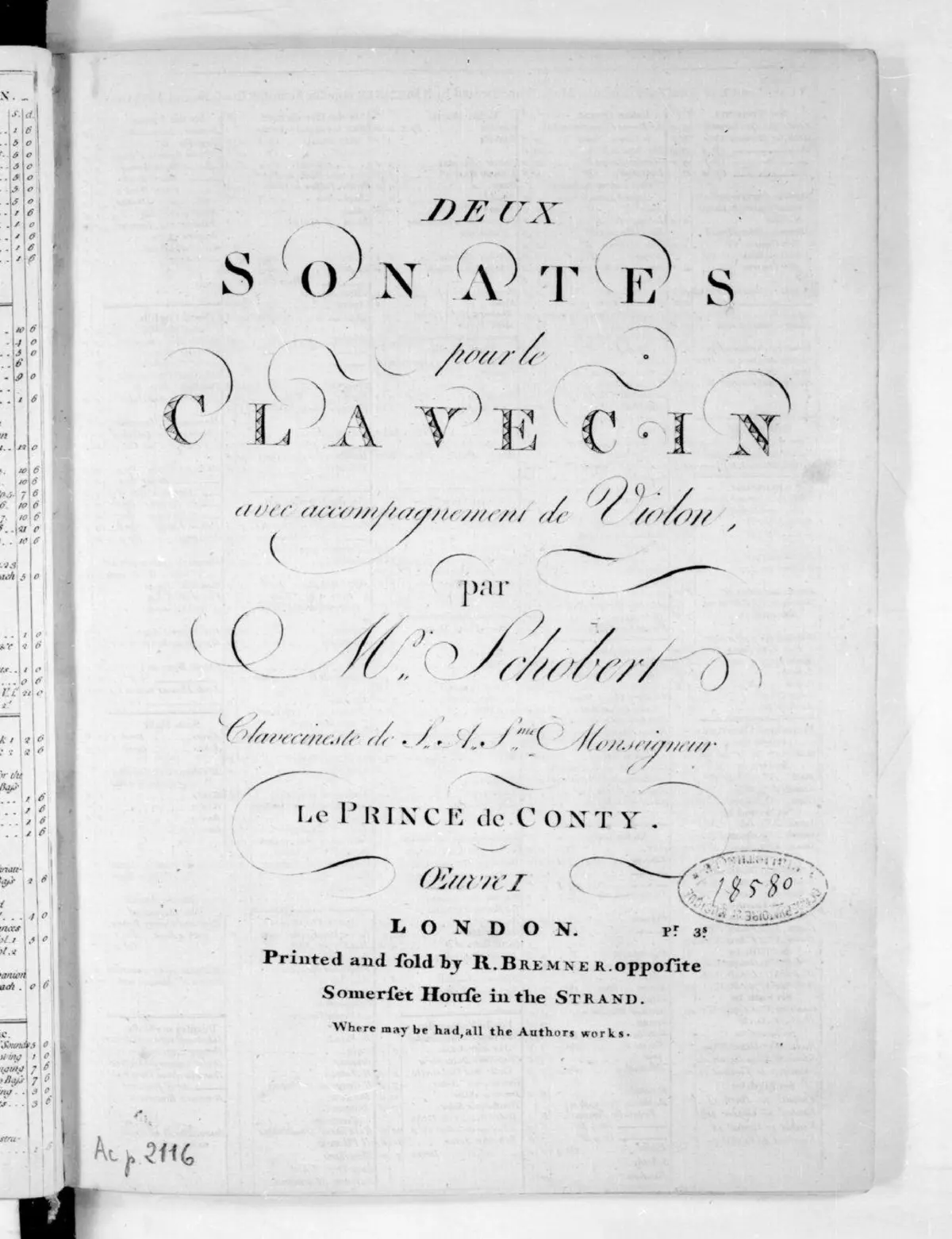 2 Sonatas for Harpsichord - Page 1