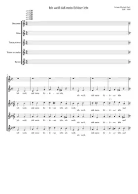 Ich weiß daß mein Erlöser lebt (I know that my redeemer lives)