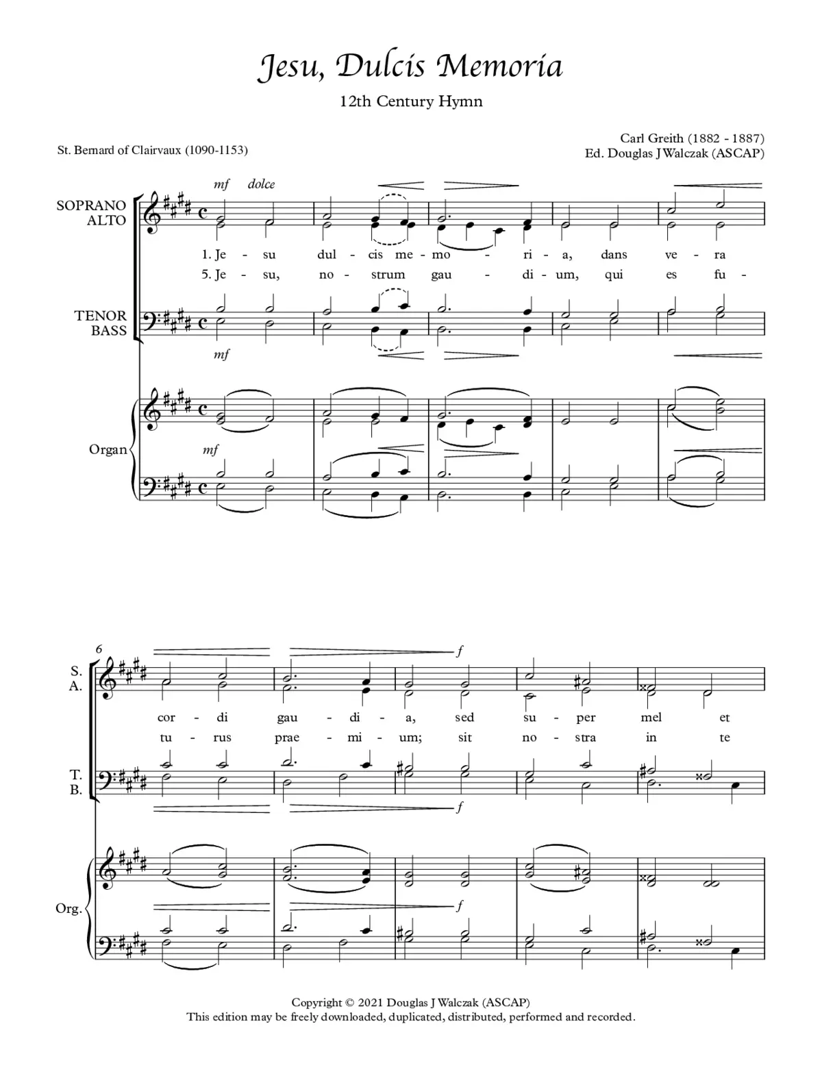 Jesu dulcis memoria - Page 1