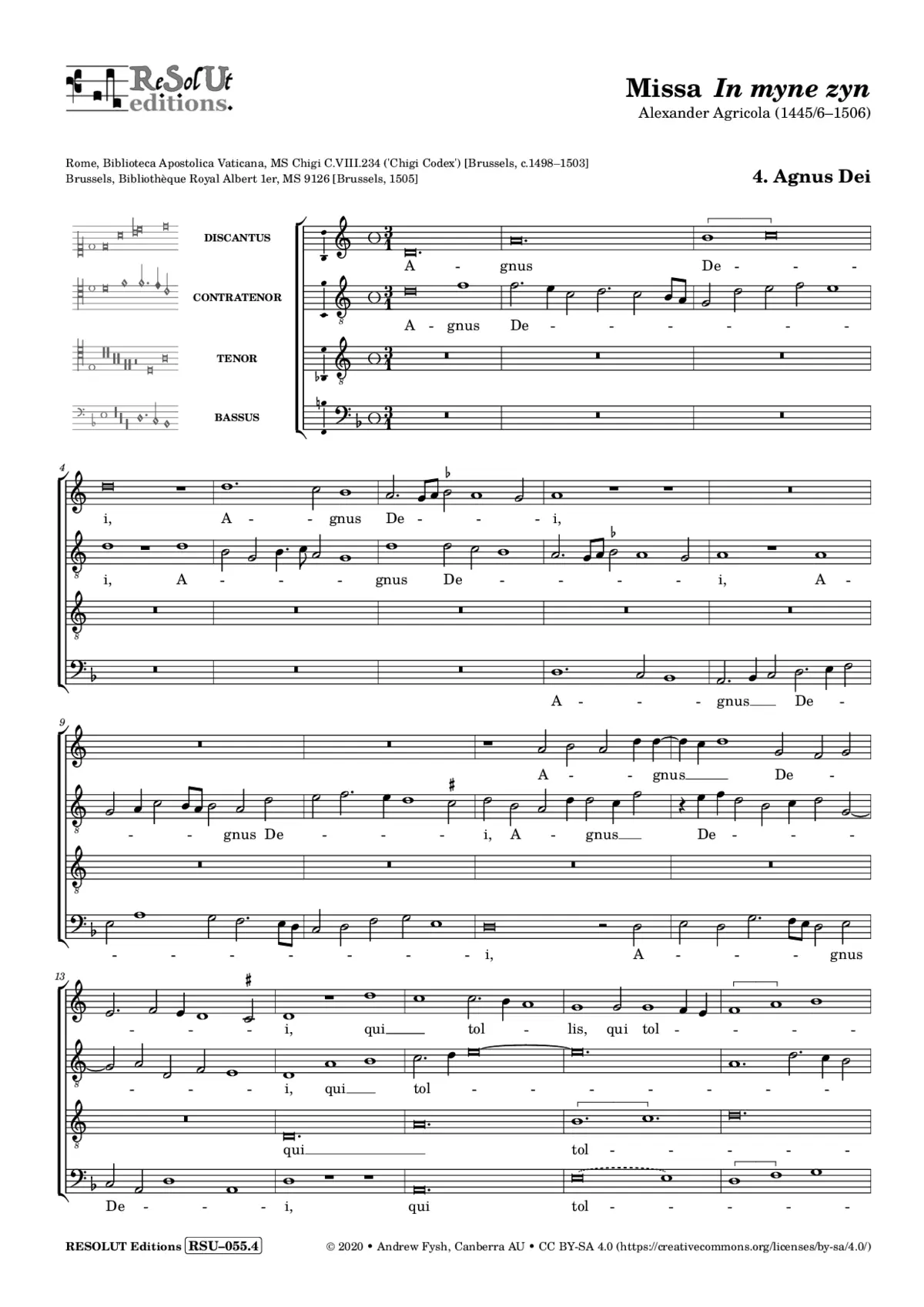 Missa In minen sin - Page 1
