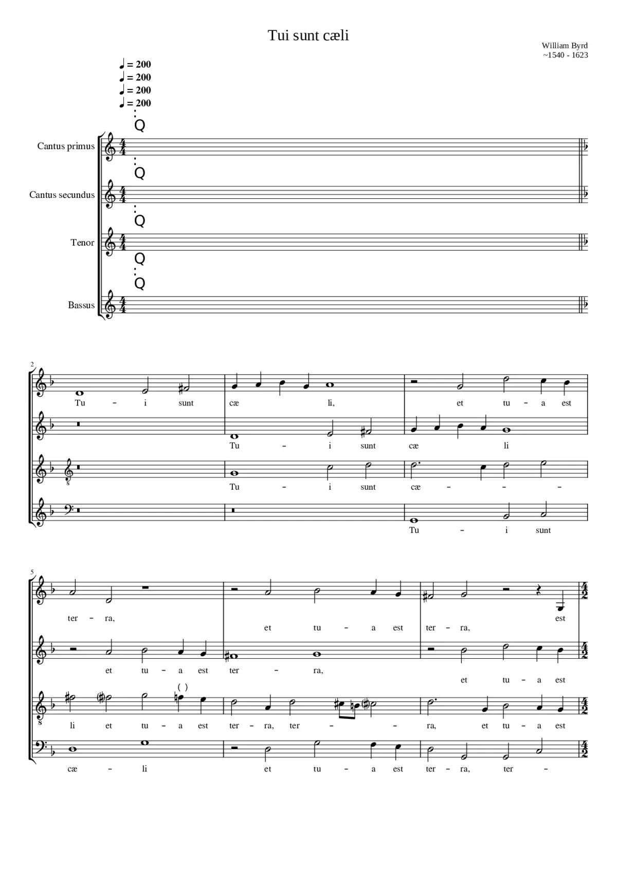 Tui sunt coeli - Page 1