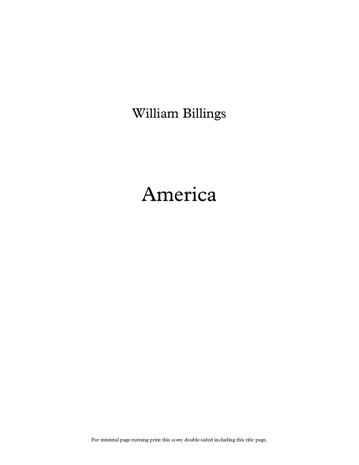 America (1770) - Page 1
