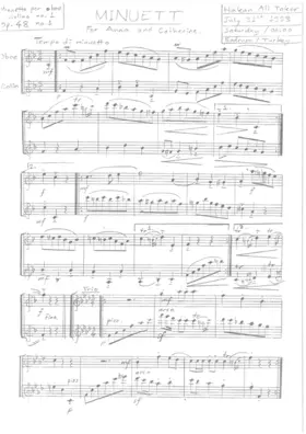 2 Minuets for Oboe and Violin