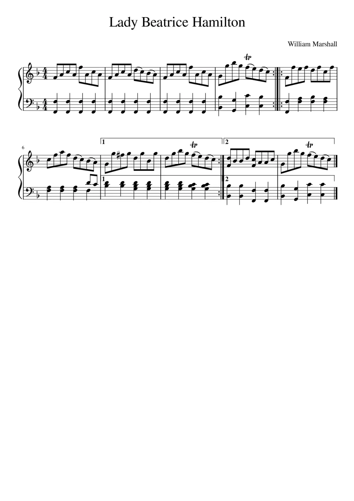 Lady Beatrice Hamilton - Page 1