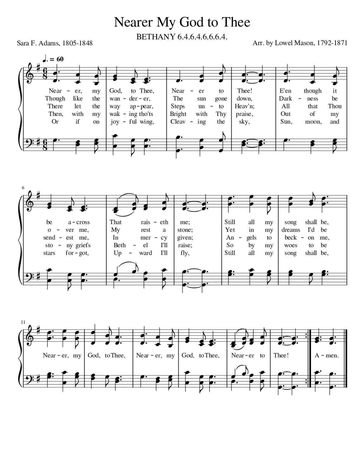 Nearer My God to Thee - Page 1