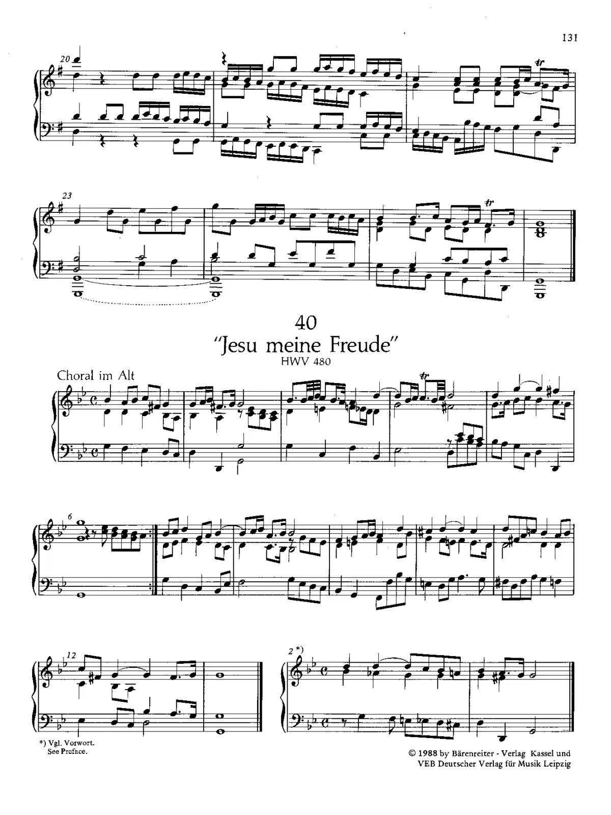 Chorale prelude "Jesu, meine Freude" - Page 1