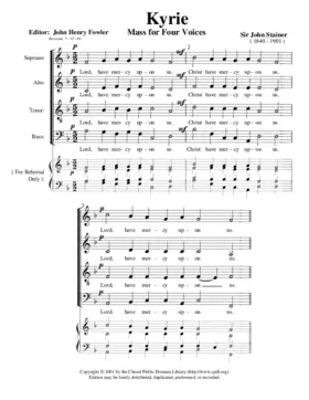 Mass for 4 voices