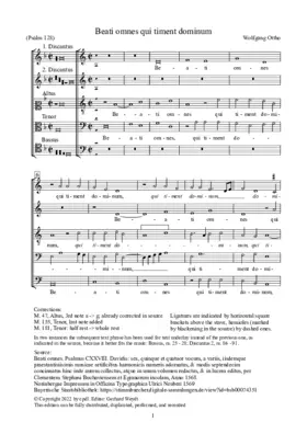 Beati omnes qui timent dominum