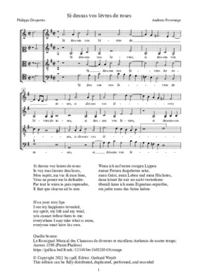 Si dessus vos lèvres