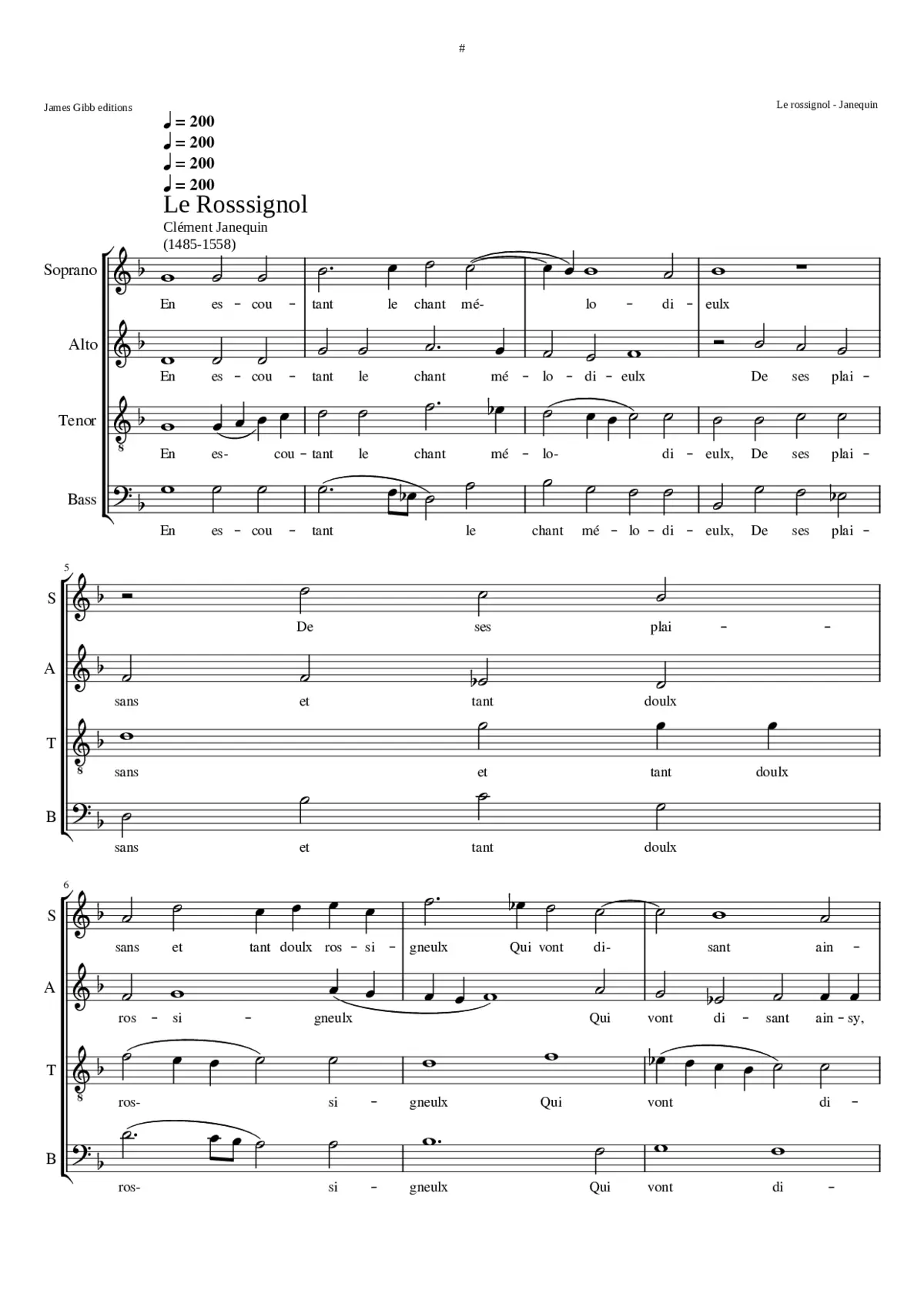 Le Rossignol - Page 1