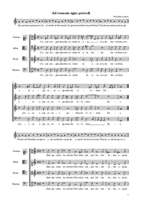 Ad coenam agni providi