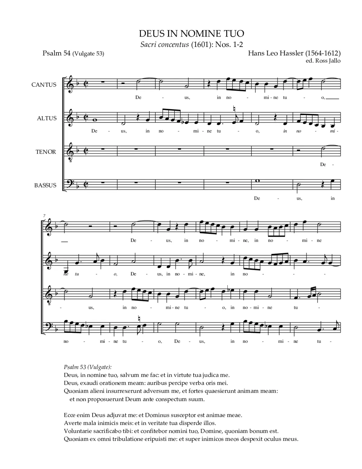 Deus in nomine tuo - Page 1