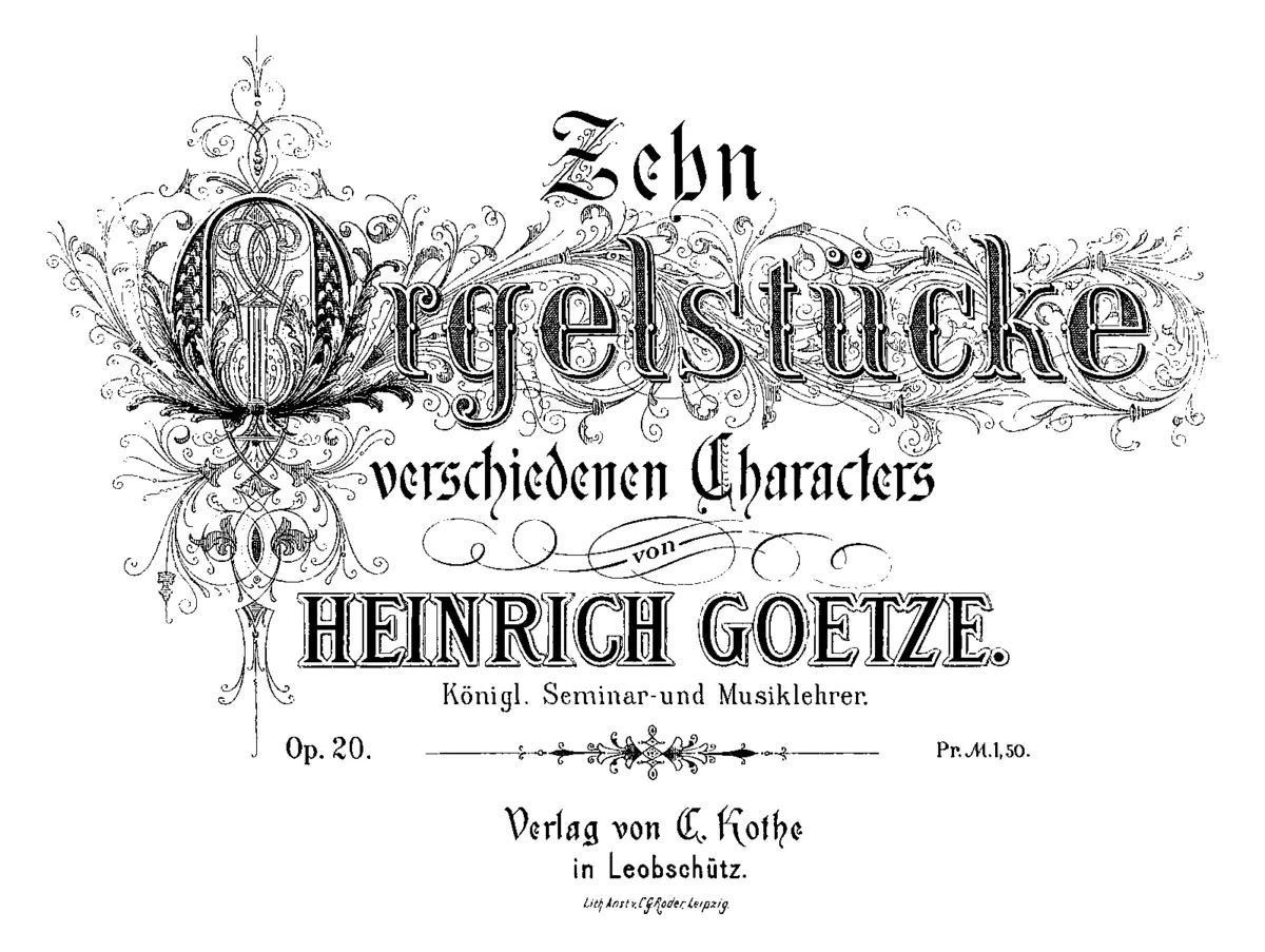 10 Orgelstücke verschiedenen Charakters - Page 1