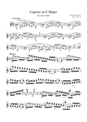 24 Caprices for Solo Violin Op.1