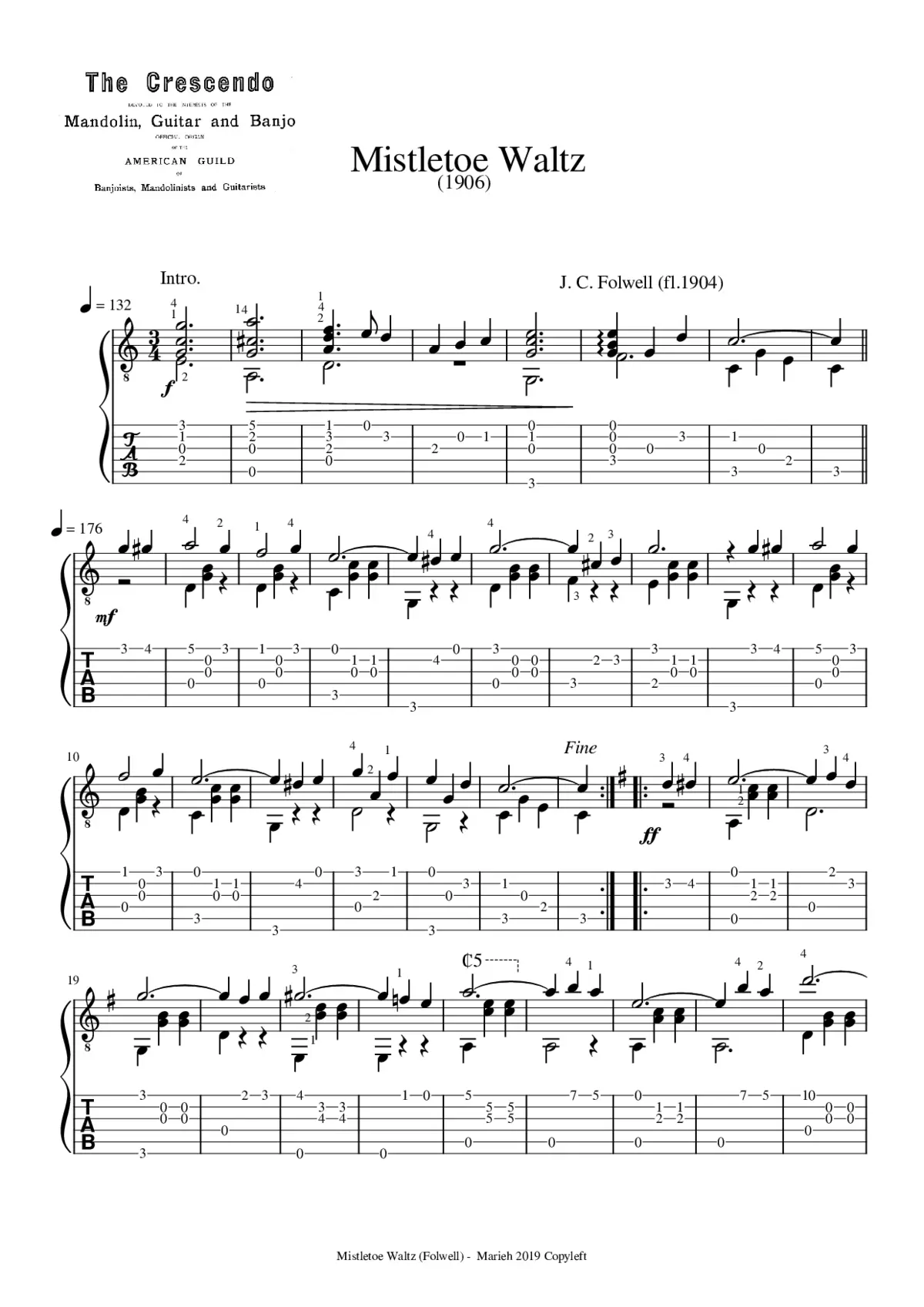 Mistletoe Waltz - Page 1