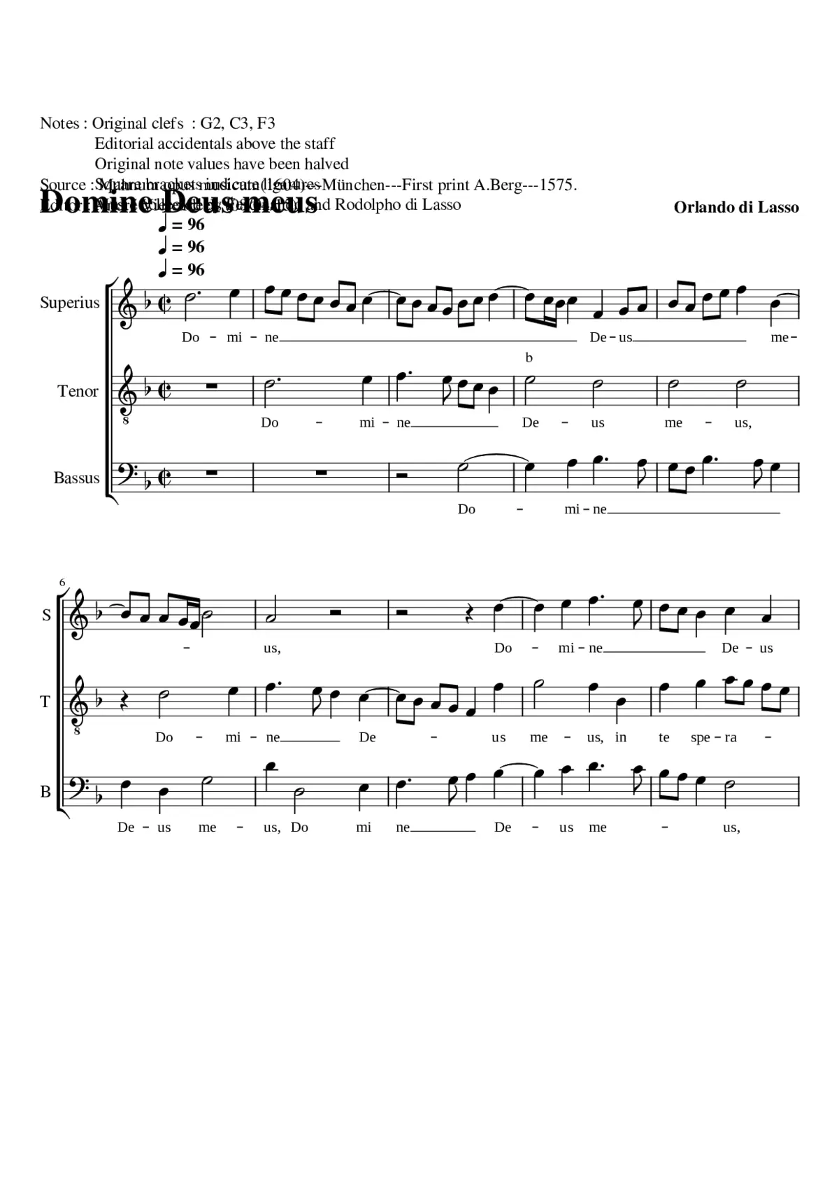 Domine Deus meus - Page 1