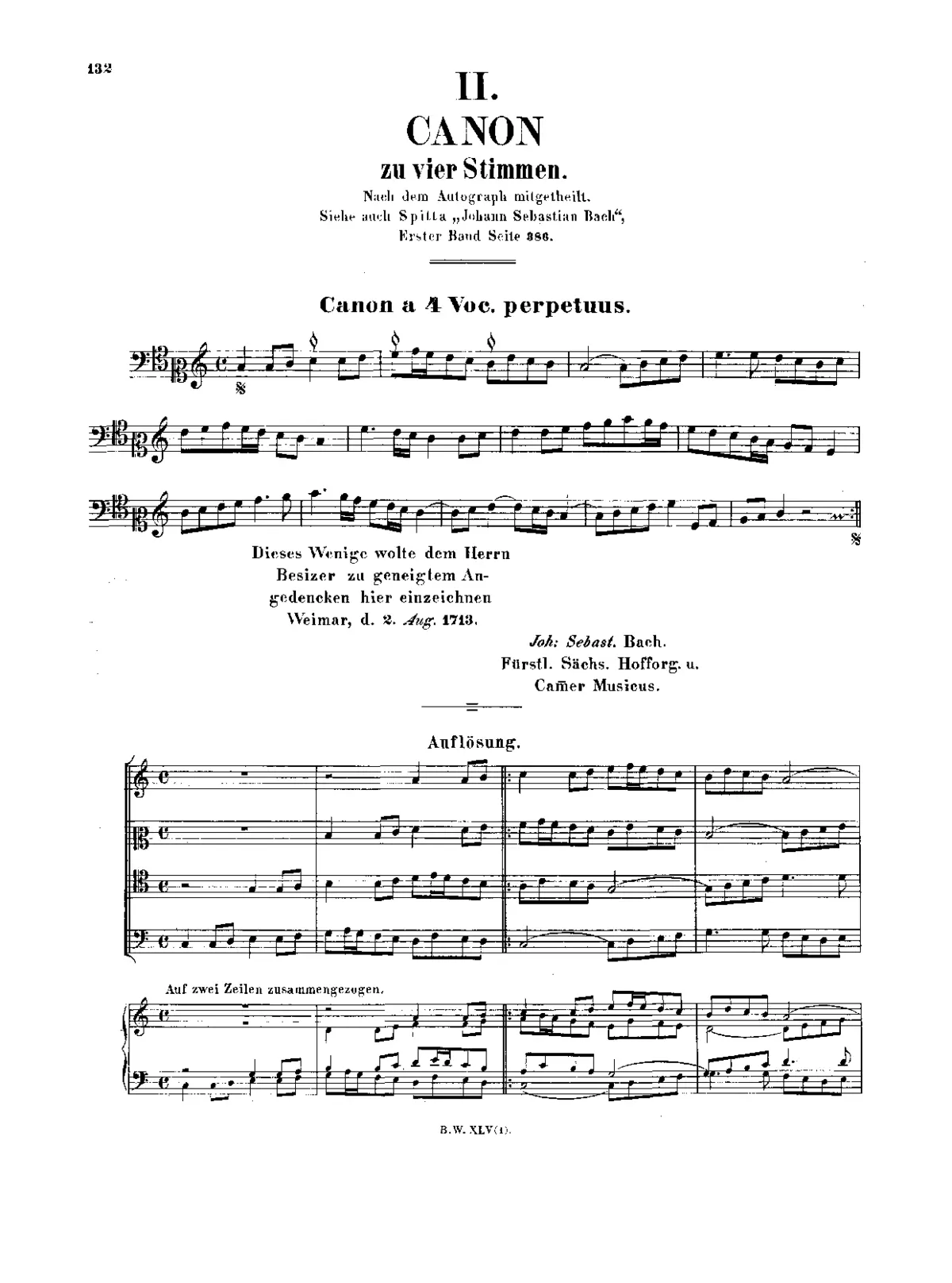 Kanon zu vier Stimmen - Page 1