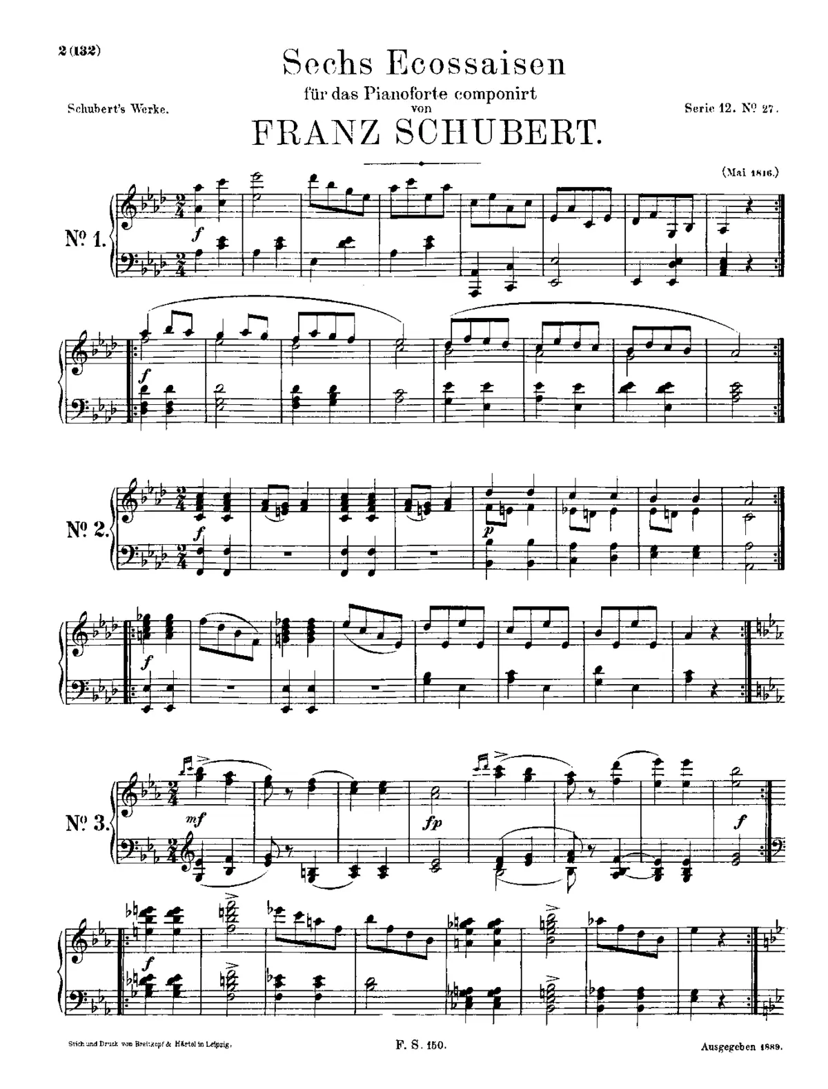6 Ecossaises - Page 1