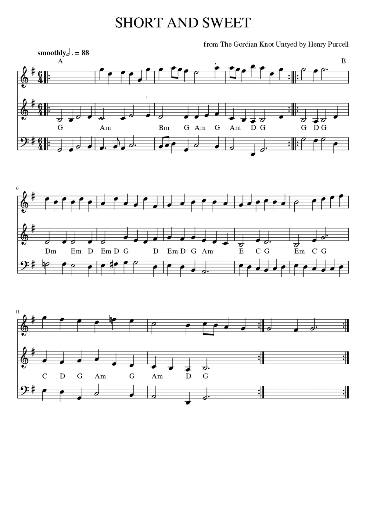 SHORT AND SWEET - Page 1