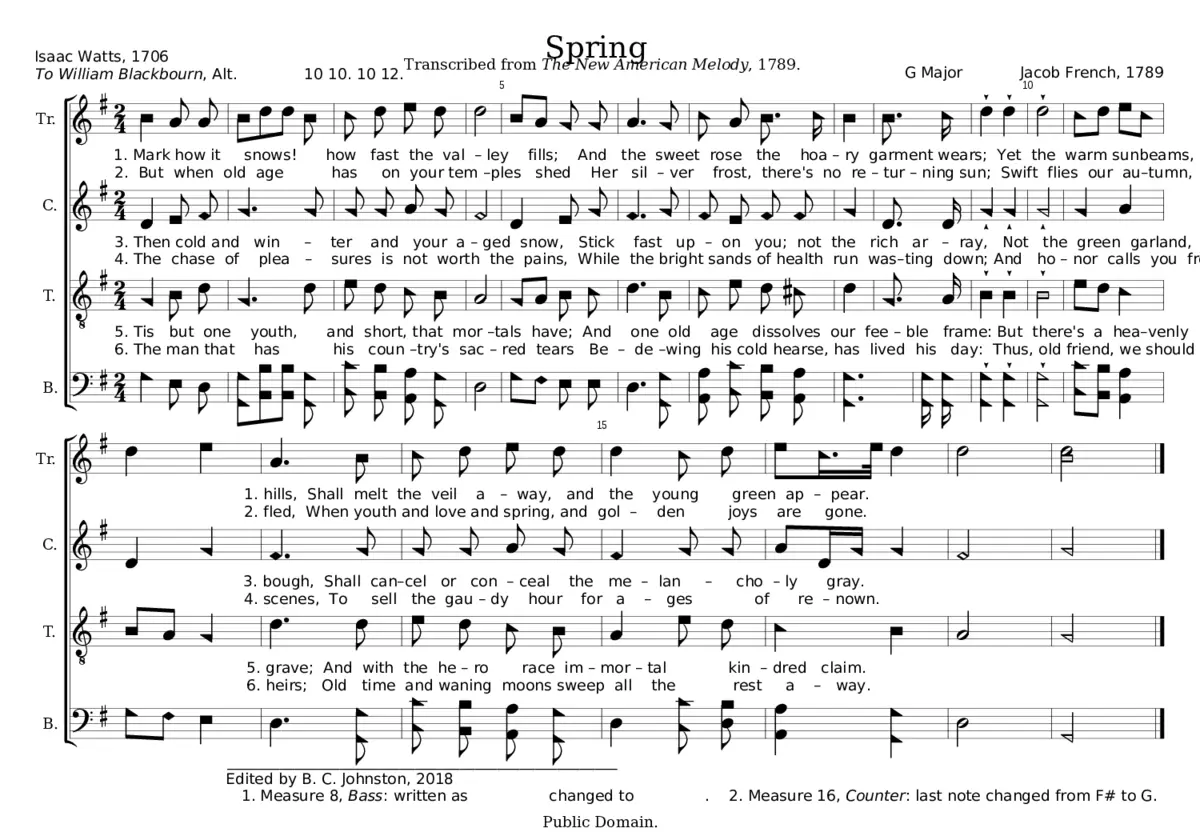 Spring - Jacob French - Page 1